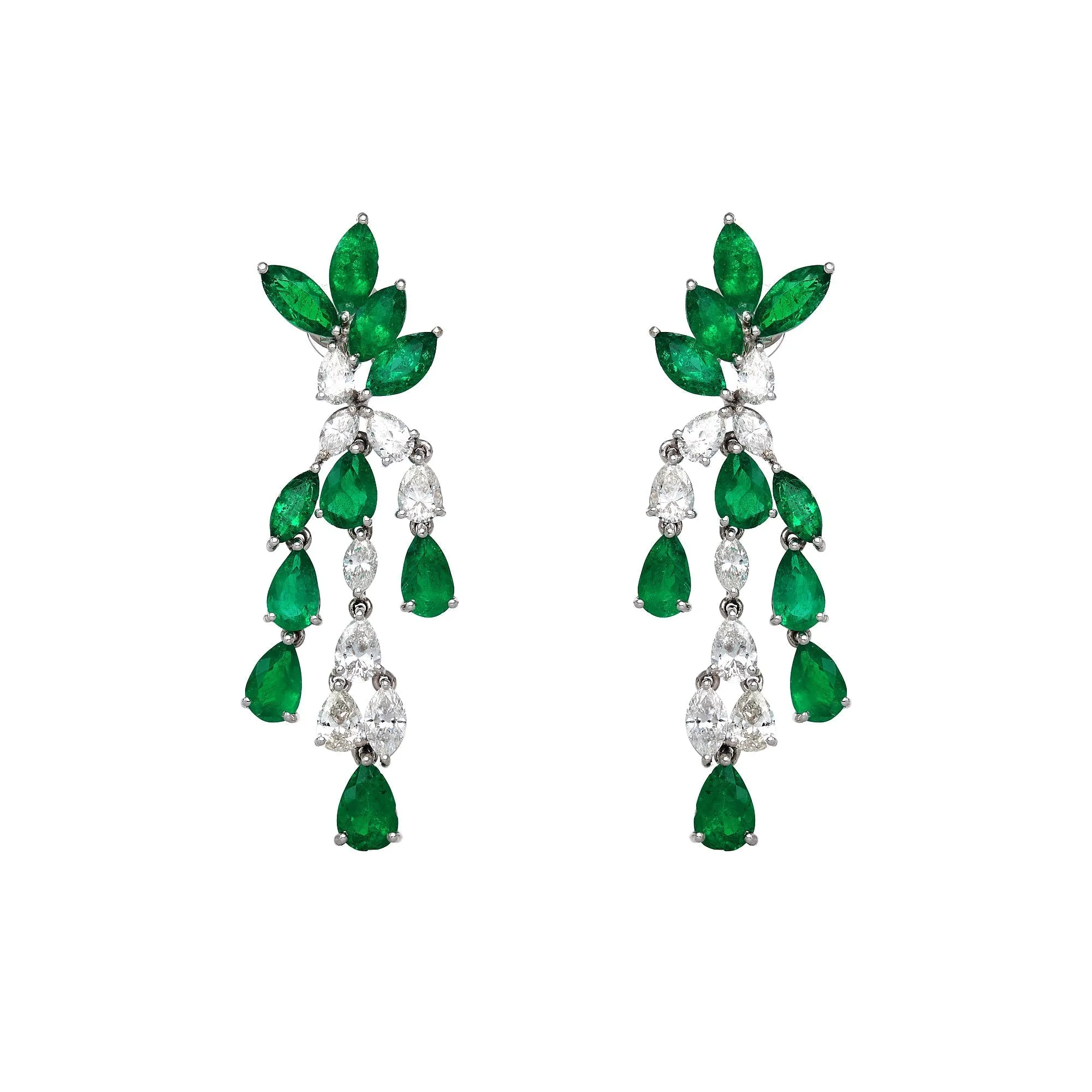 Jewels of Desire Laurel Emerald Chandelier Earrings