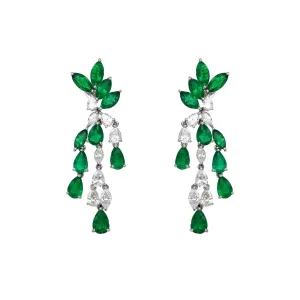 Jewels of Desire Laurel Emerald Chandelier Earrings