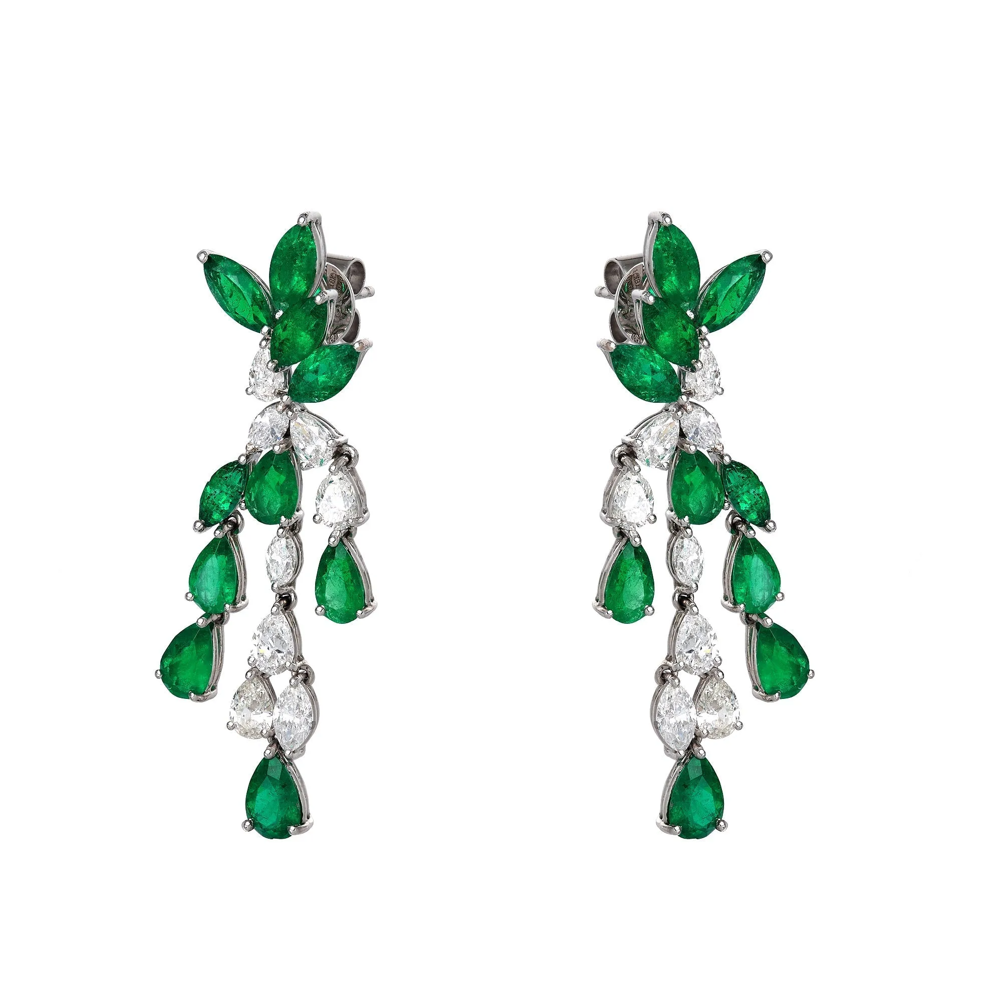 Jewels of Desire Laurel Emerald Chandelier Earrings