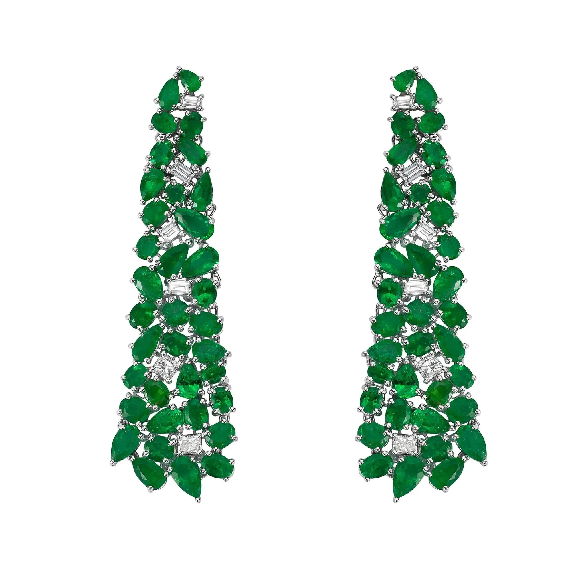 Jewels of Desire Persea Emerald Chandelier Earrings