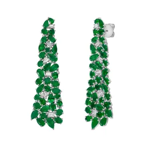 Jewels of Desire Persea Emerald Chandelier Earrings