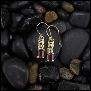 Josephine's Knot Drop Earrings in Gold
