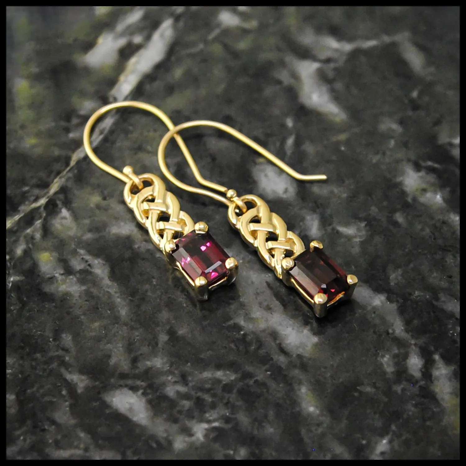 Josephine's Knot Drop Earrings in Gold