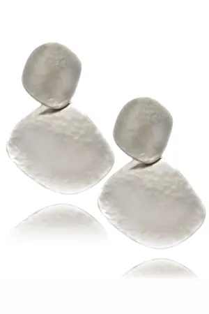 KENNETH JAY LANE Satin Double Leaves Earrings