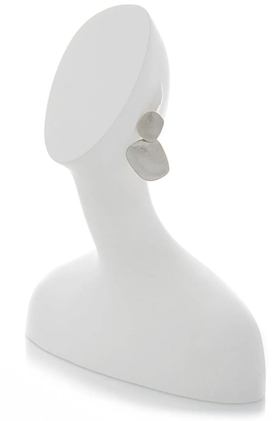 KENNETH JAY LANE Satin Double Leaves Earrings