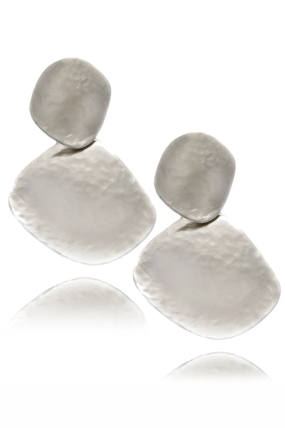 KENNETH JAY LANE Satin Double Leaves Earrings
