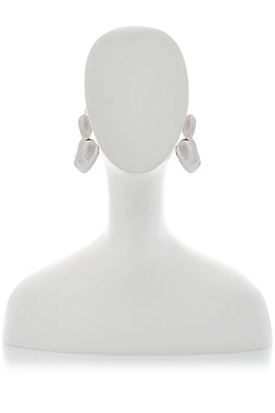 KENNETH JAY LANE Satin Double Leaves Earrings