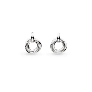 Kit Heath Sterling Silver Bevel Trilogy Earrings