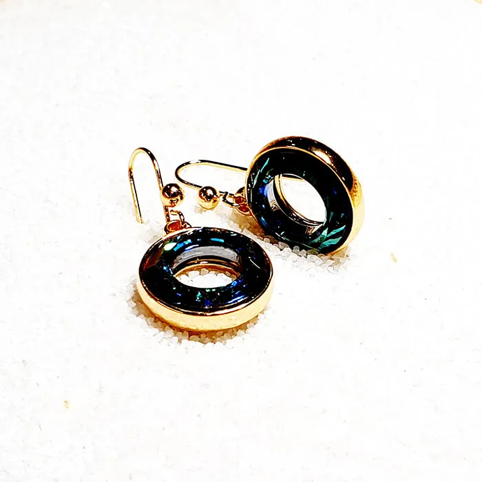 Kizzy Blue Crystal Drop Earrings