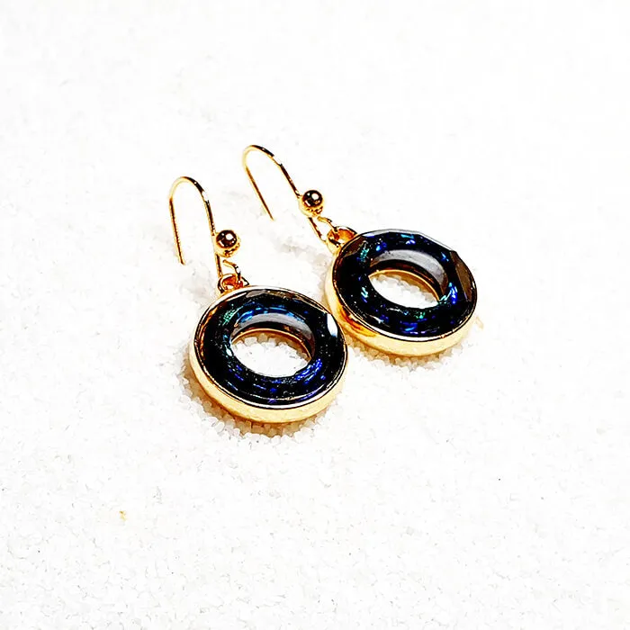 Kizzy Blue Crystal Drop Earrings