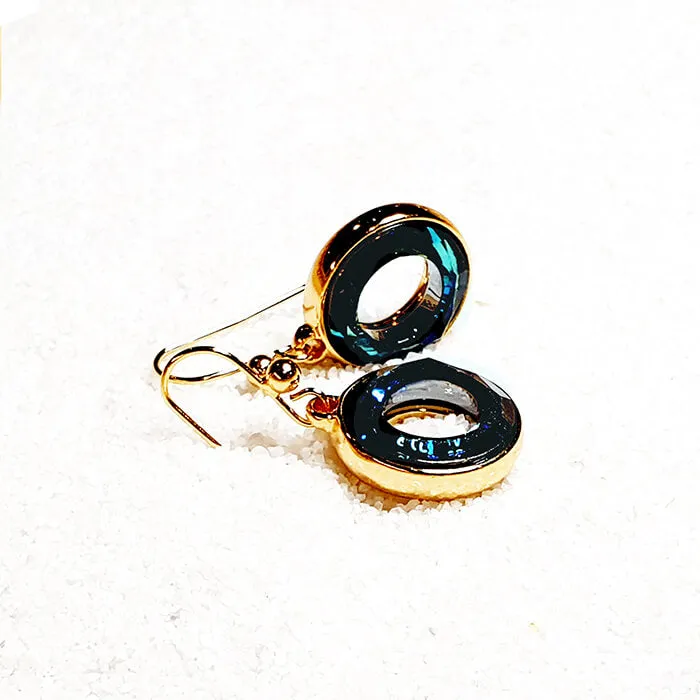 Kizzy Blue Crystal Drop Earrings