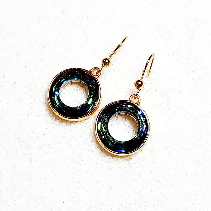 Kizzy Blue Crystal Drop Earrings