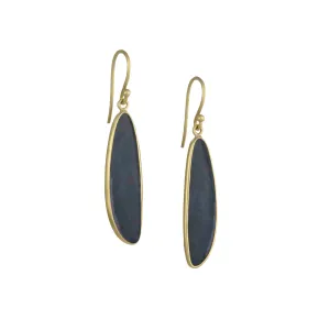 Kothari  -Boulder Opal 'Midnight' earrings
