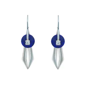 Lapis Chrysler Earrings