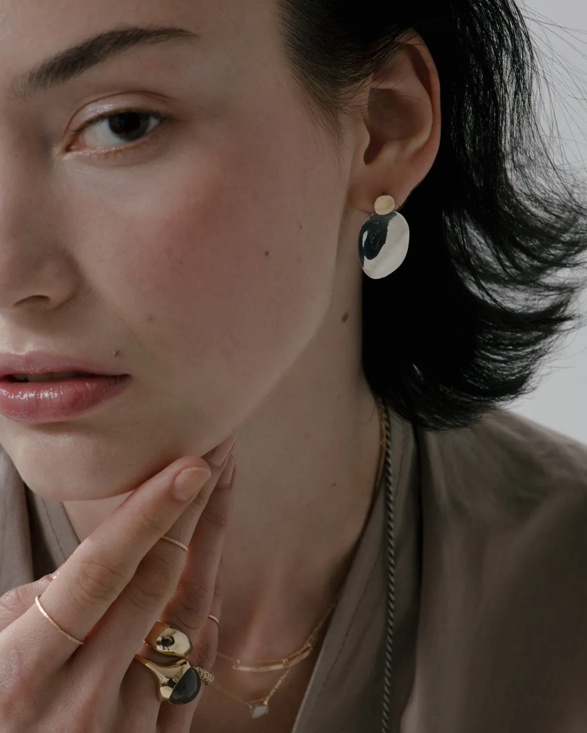 large elise drop earrings
