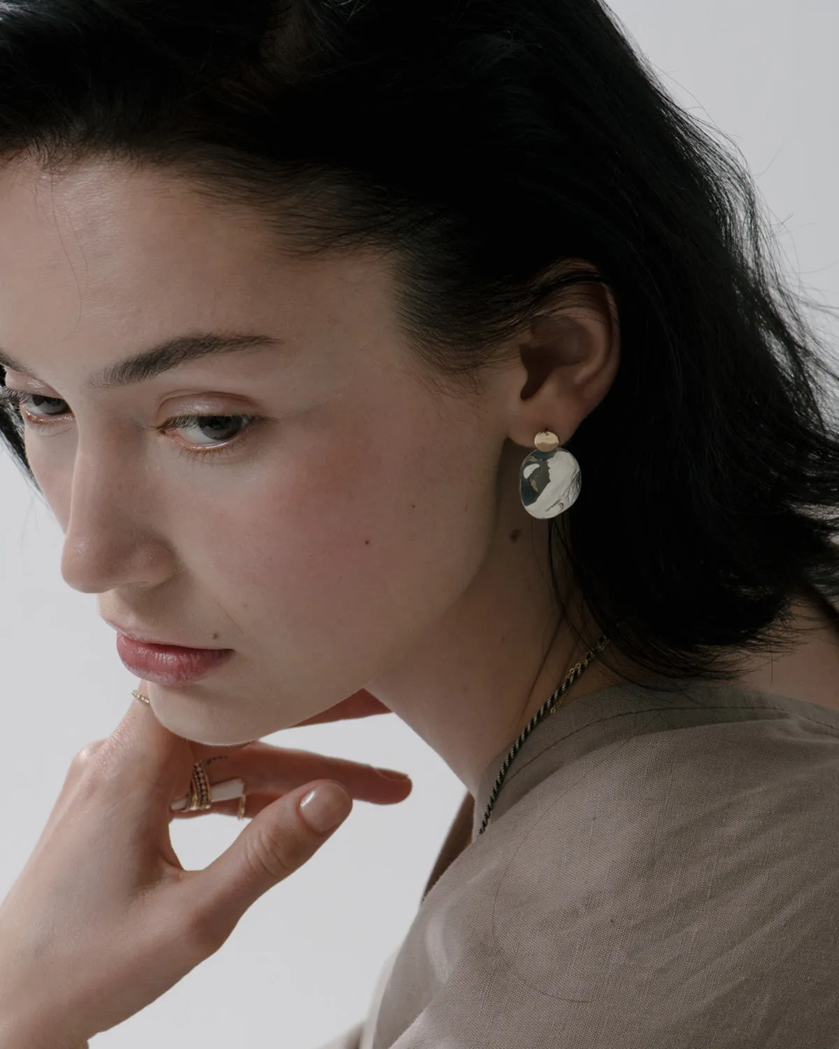 large elise drop earrings