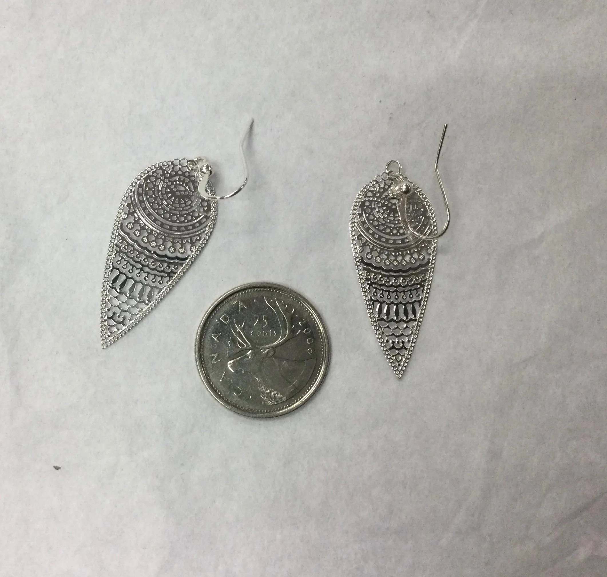 Lavishy earrings, reversed tear drop