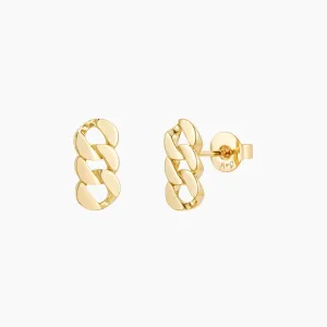 Layla Chain Stud Earrings