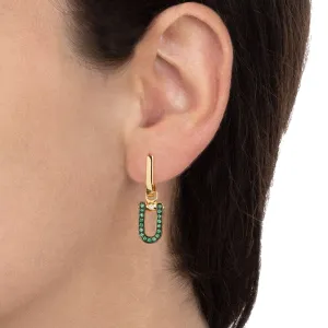 Legami Earrings Emeralds and Diamonds