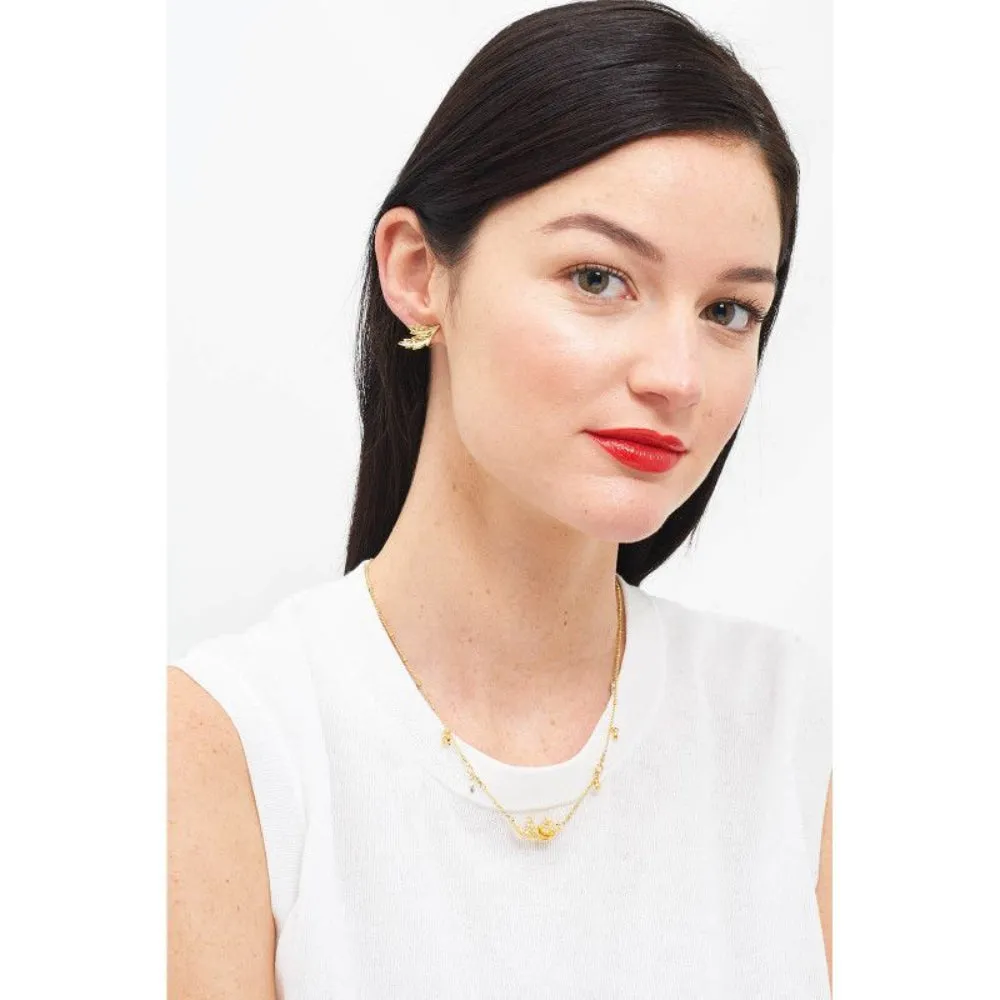 Les Nereides Ear Of Wheat Stud Earrings