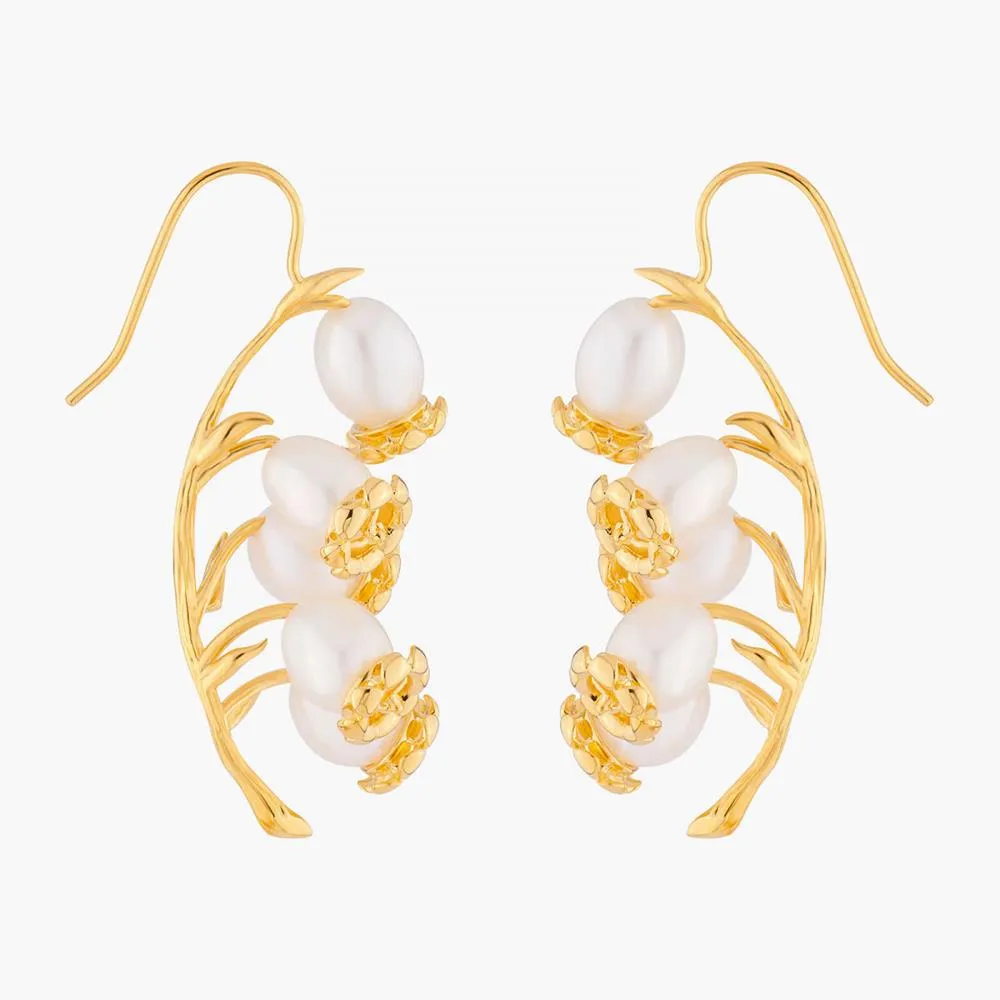 Les Nereides Lily Of The Valley Blossoms Hook Earrings