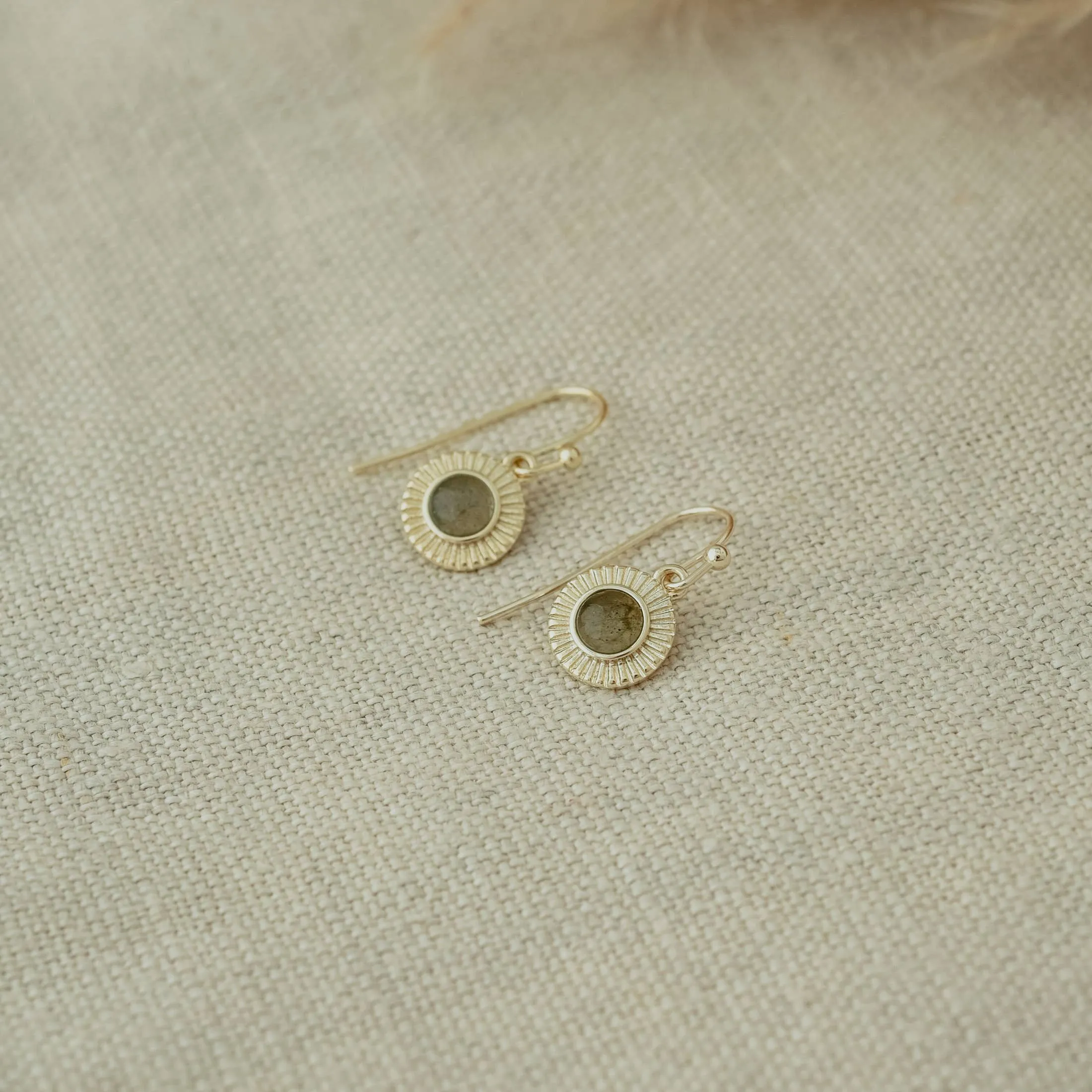Lila Earrings-Labradorite