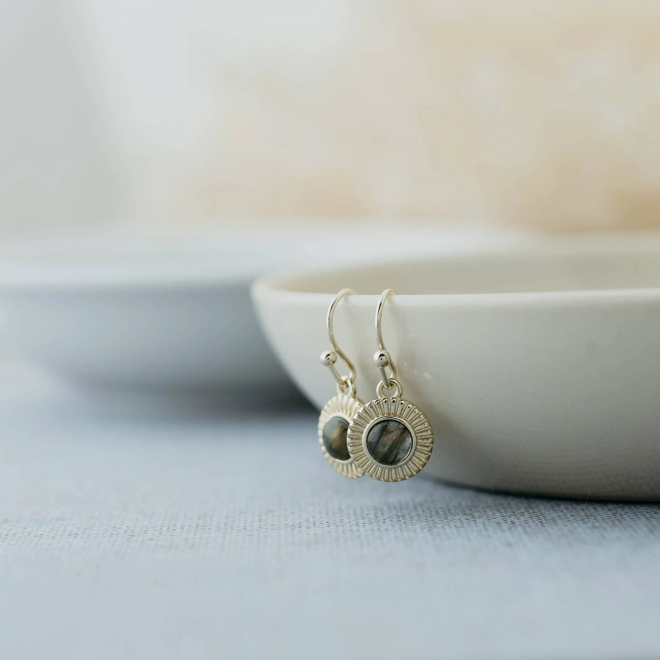 Lila Earrings-Labradorite