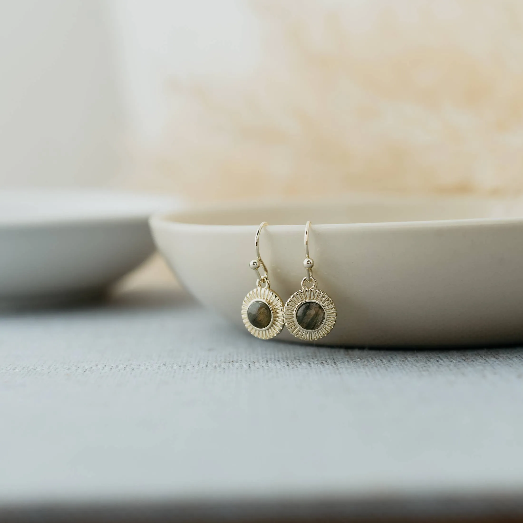 Lila Earrings-Labradorite