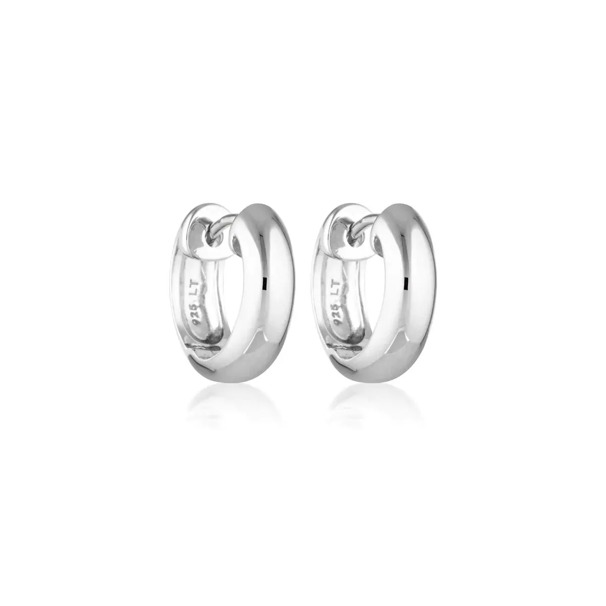 LINDA TAHIJA Solar Huggie Earrings - Sterling Silver
