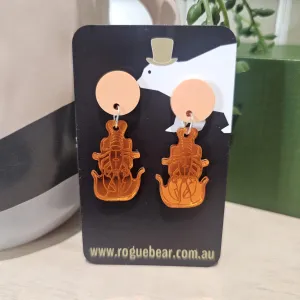 Lobster Dangle Earrings