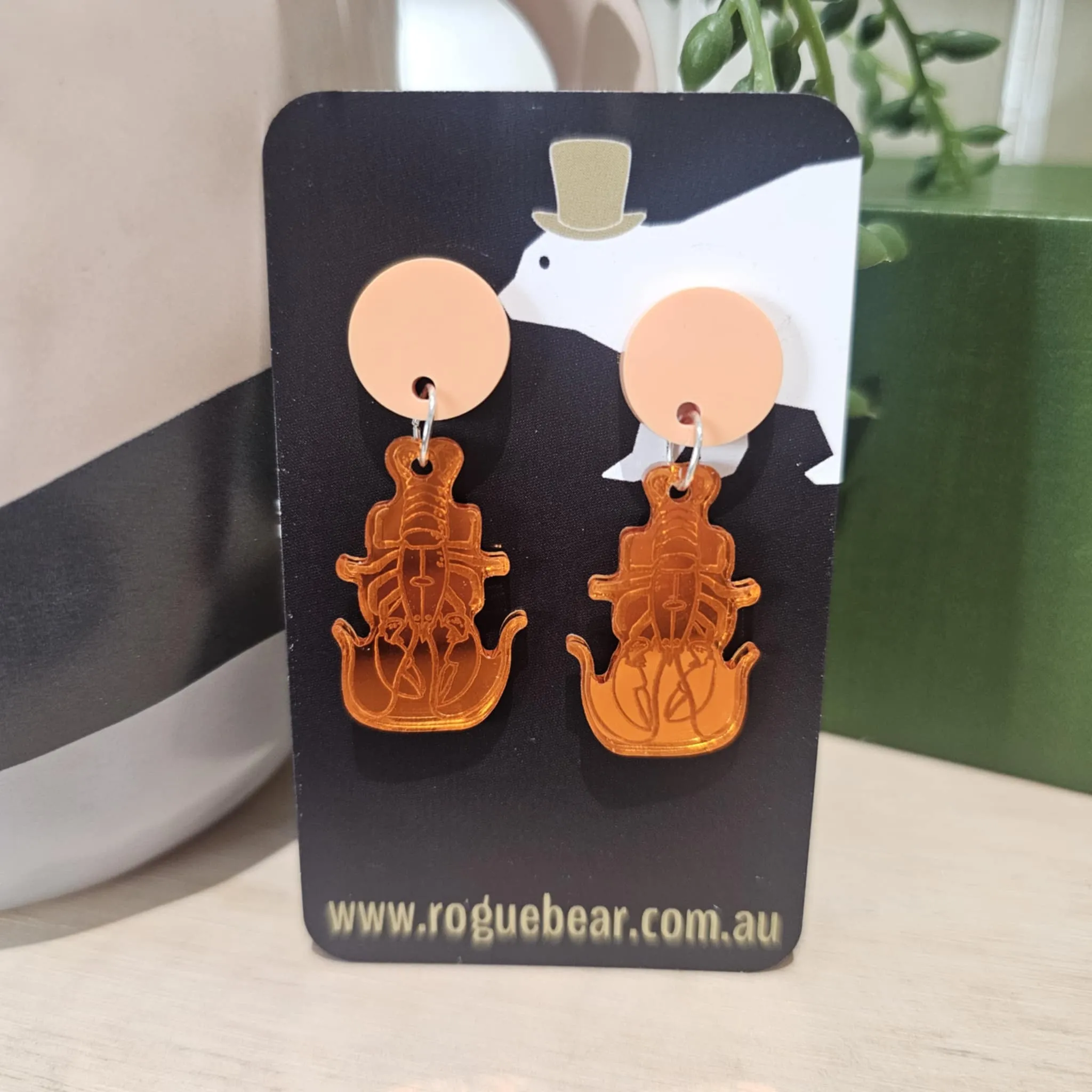 Lobster Dangle Earrings