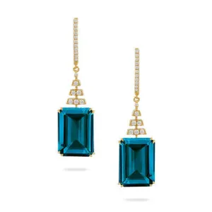 London Blue Topaz Earrings