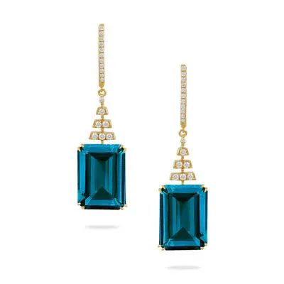 London Blue Topaz Earrings