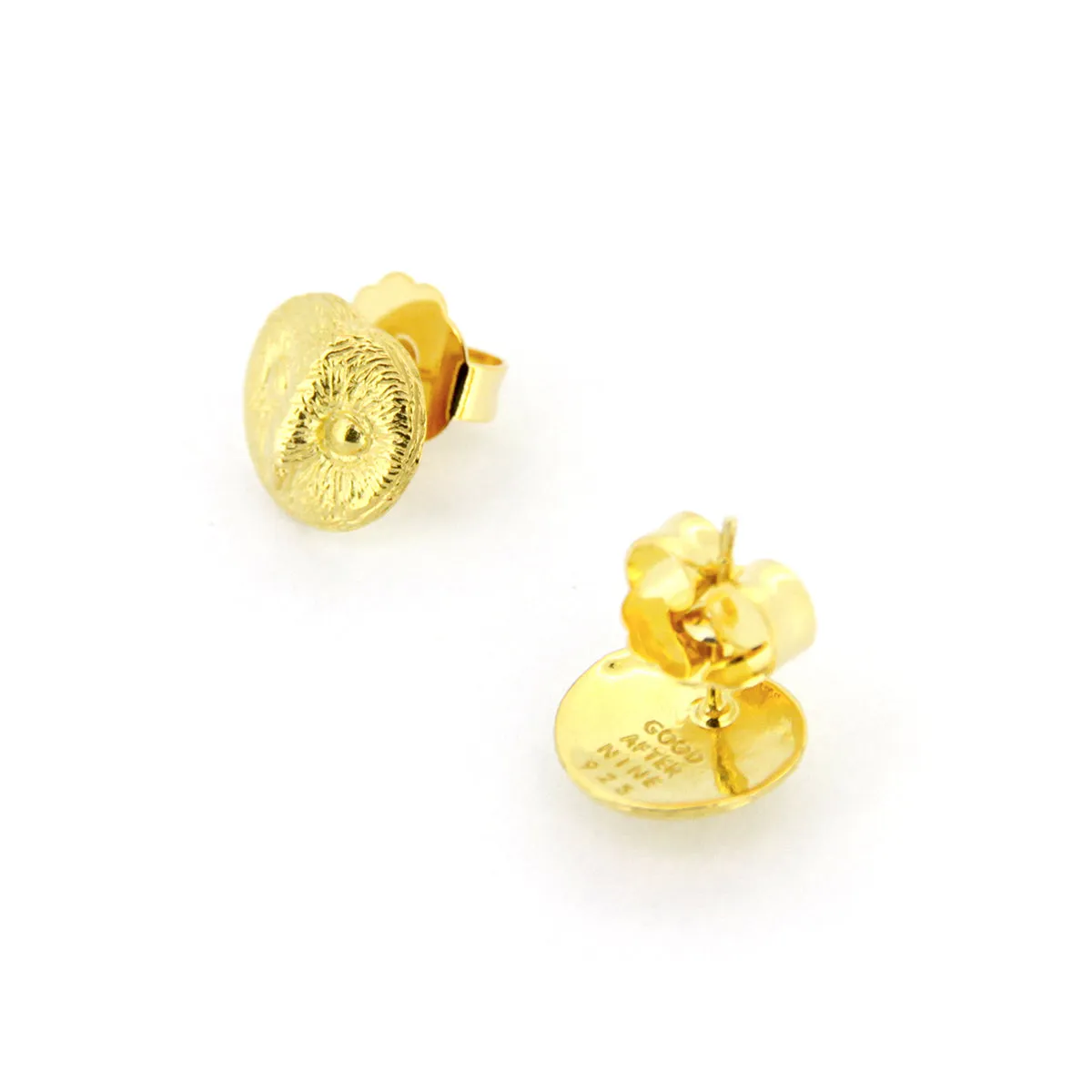 Lucky Barn Owl Stud Earrings 925 Sterling Silver