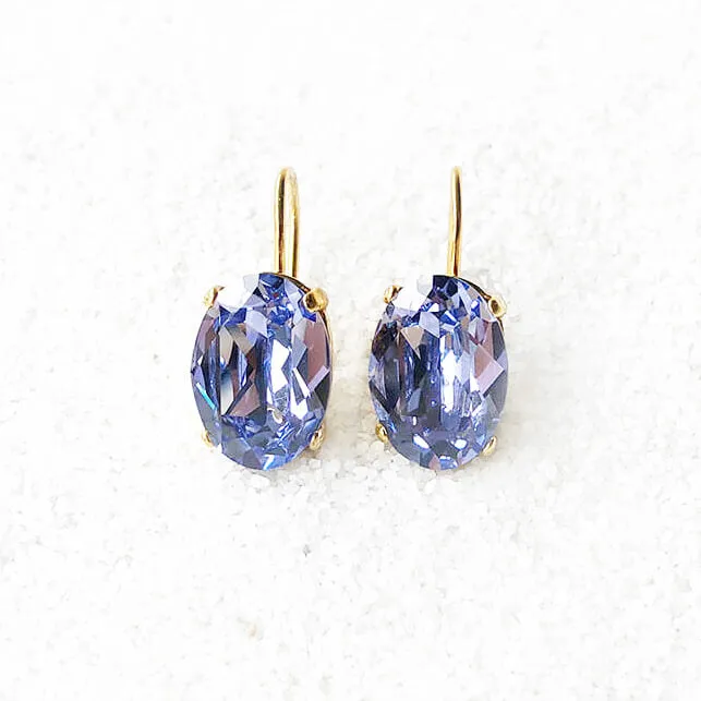 Ma Cherie Lavender Swarovski Earrings