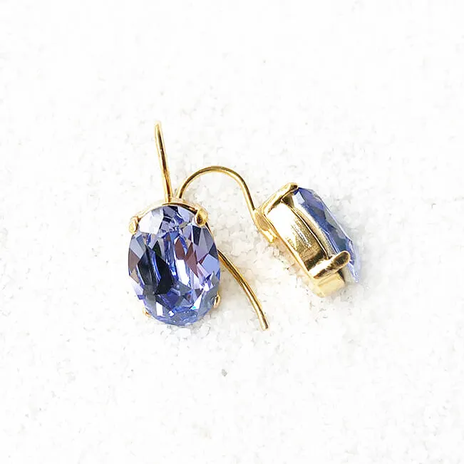 Ma Cherie Lavender Swarovski Earrings
