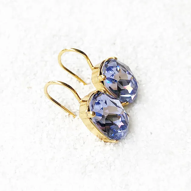 Ma Cherie Lavender Swarovski Earrings