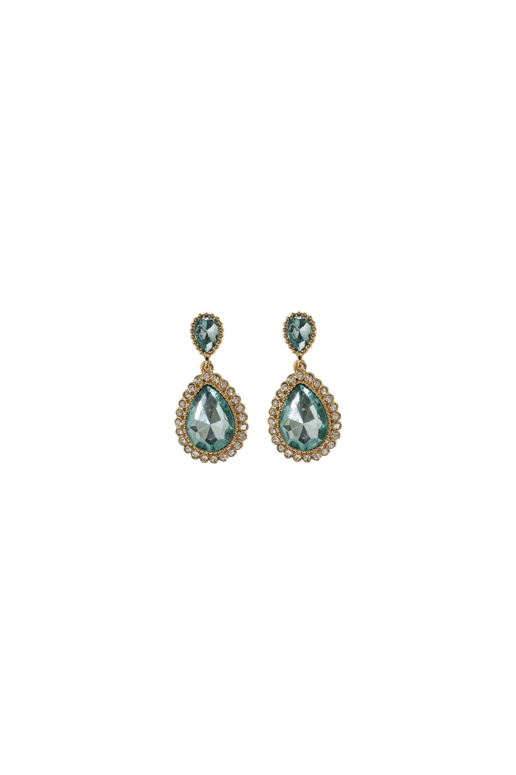 MACY DROP EARRINGS (GREEN)