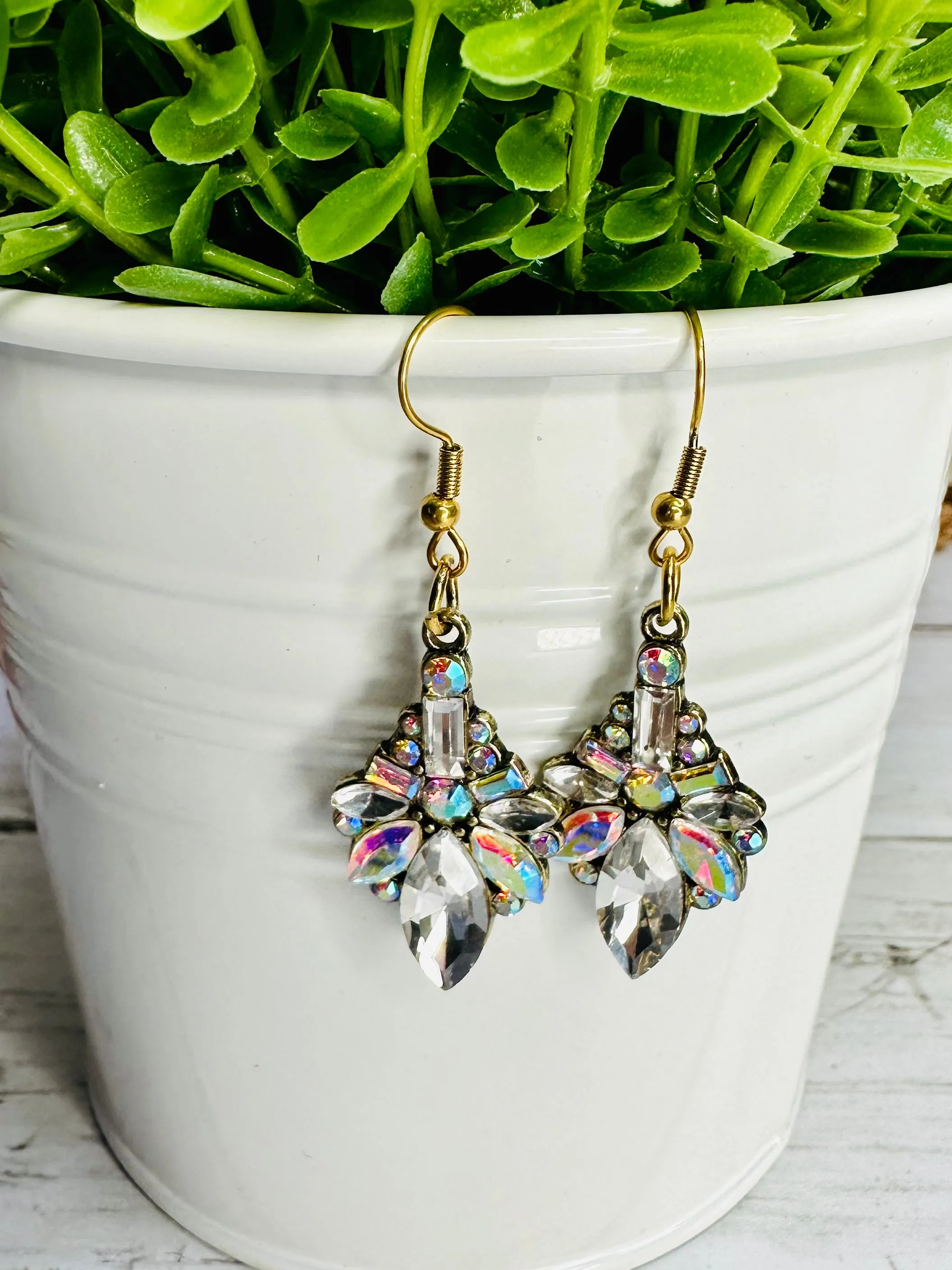 Majestic Marilyn Rhinestone Earrings