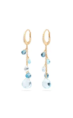 Marco Bicego Paradise Earrings Topaz and Diamonds OB1743-MB-TP01-Y