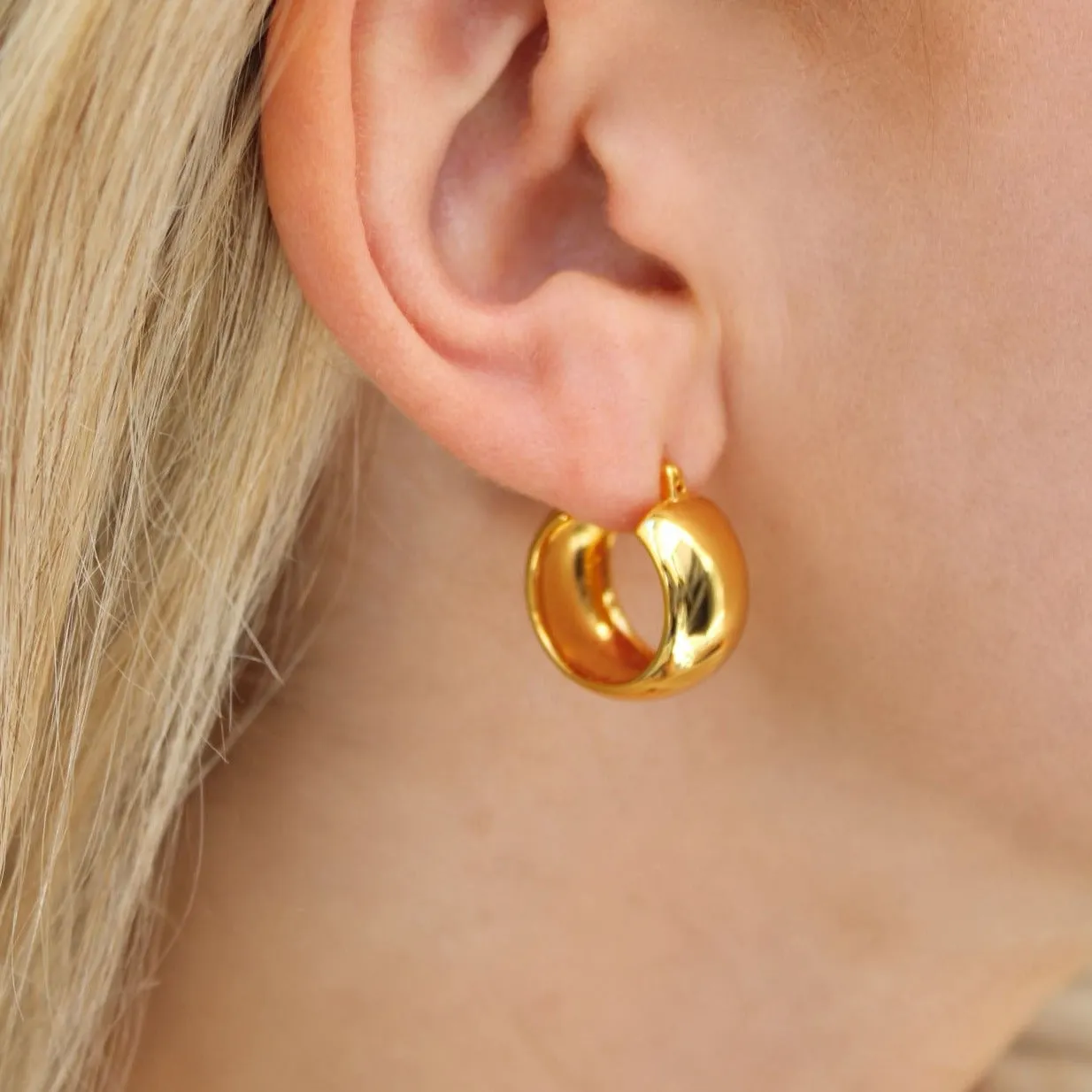 Maxwell Chubby Chunky Hoop Earrings
