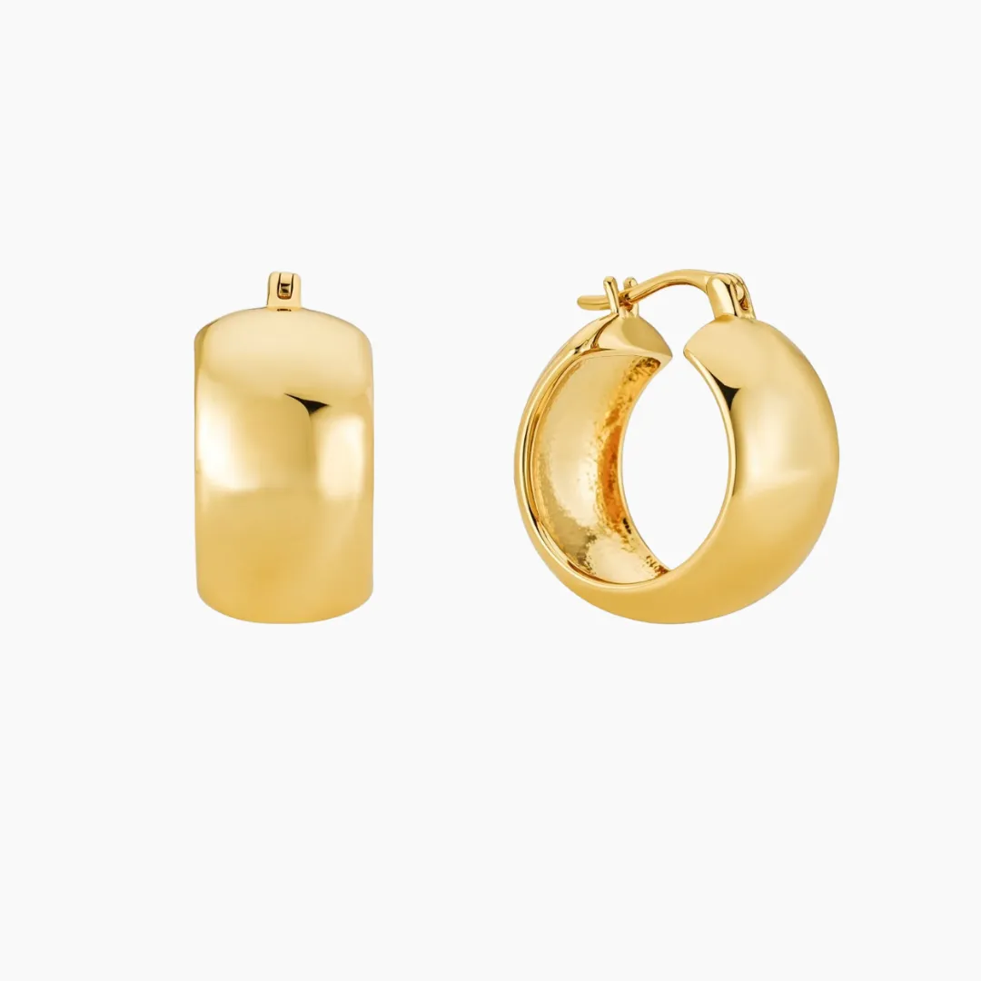 Maxwell Chubby Chunky Hoop Earrings