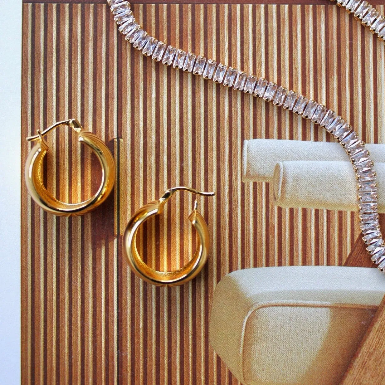 Maxwell Chubby Chunky Hoop Earrings