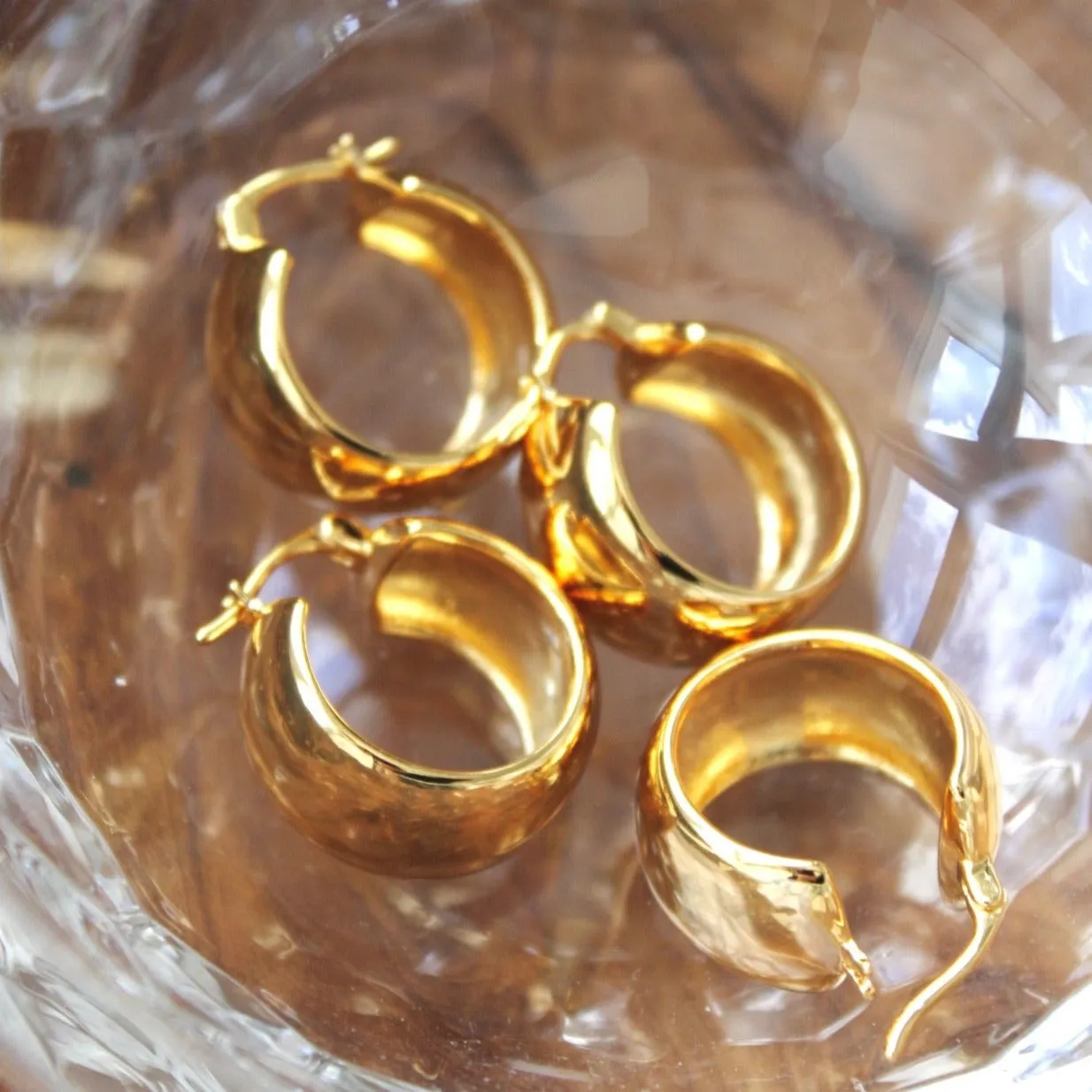 Maxwell Chubby Chunky Hoop Earrings