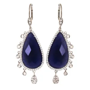 Meira T 14k Sapphire Earrings with Bezels