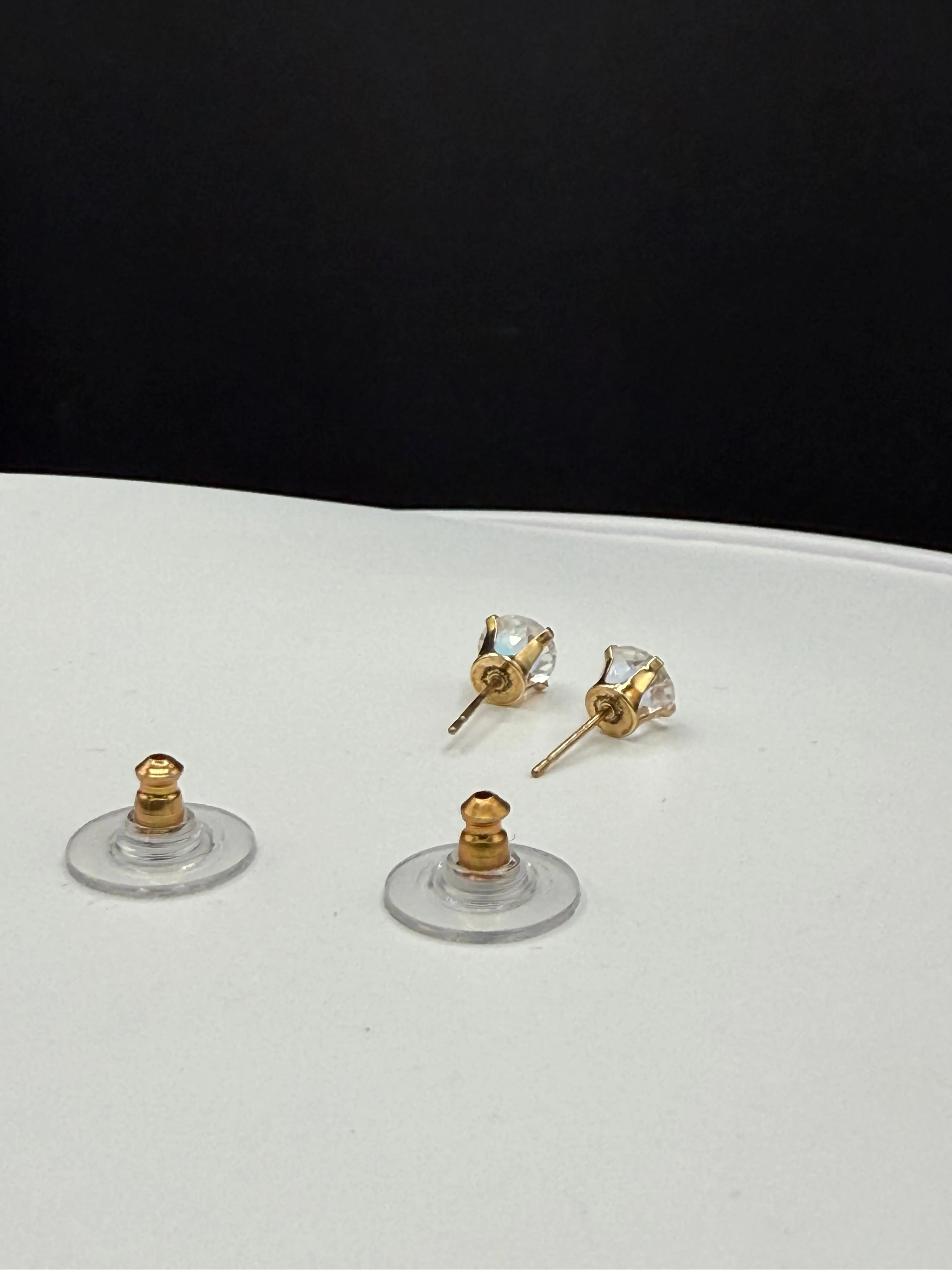 Mercury Mystic Topaz 14k Yellow Gold Stud Earrings