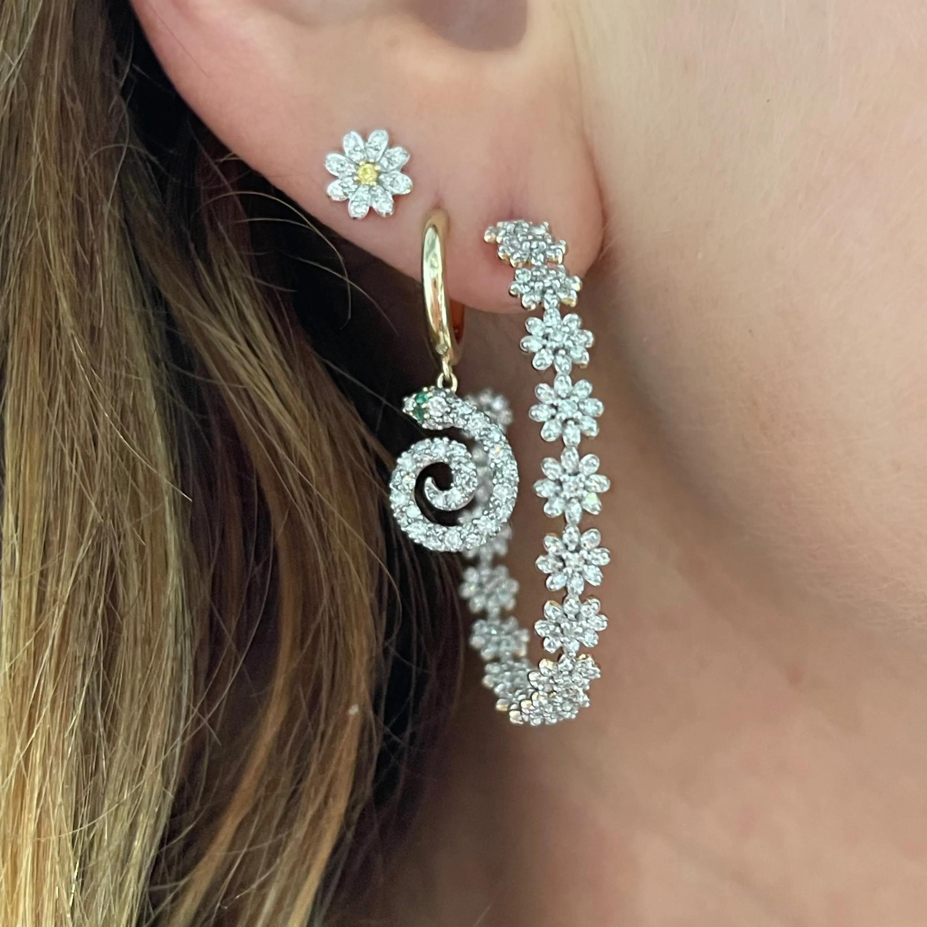 Milestones by AB for Eriness Diamond Daisy Studs