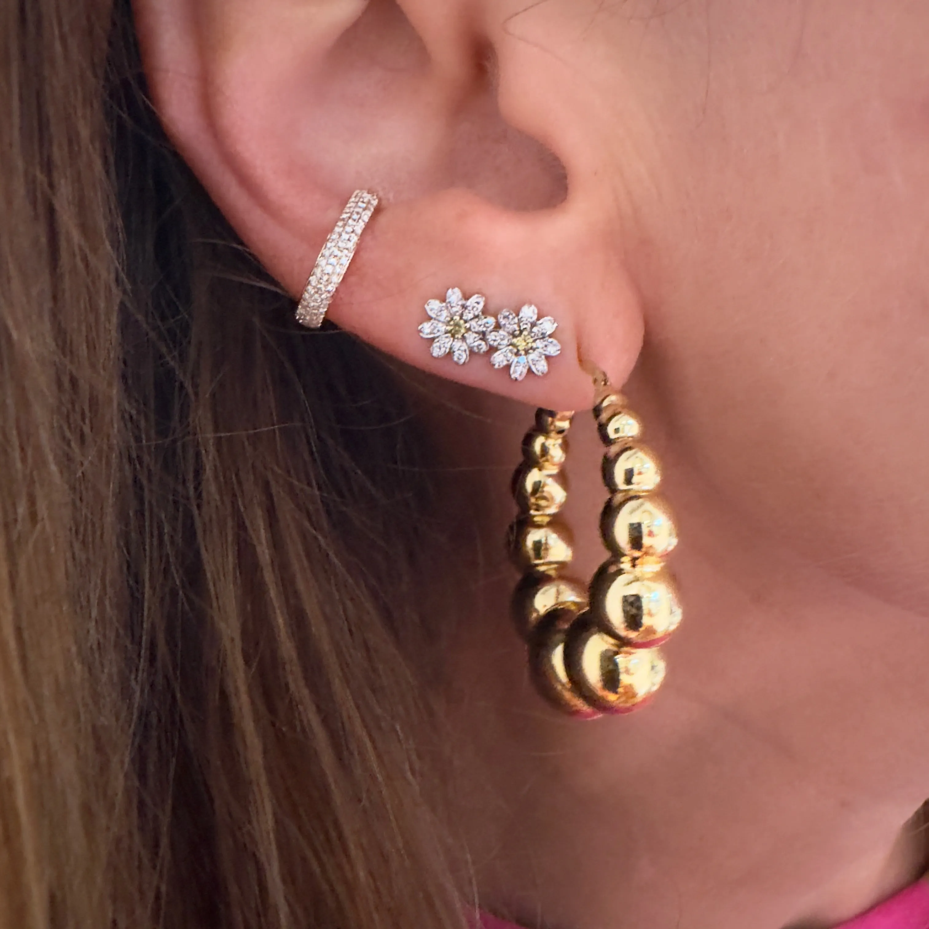 Milestones by AB for Eriness Diamond Daisy Studs