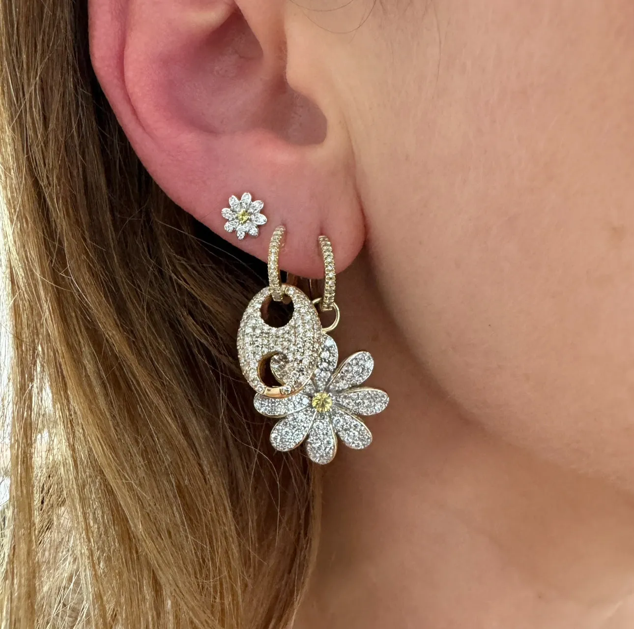 Milestones by AB for Eriness Diamond Daisy Studs