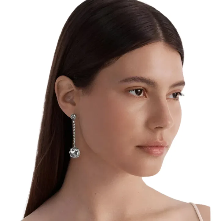 Mimco Sparkle Drop Earrings Silver   Dust Bag
